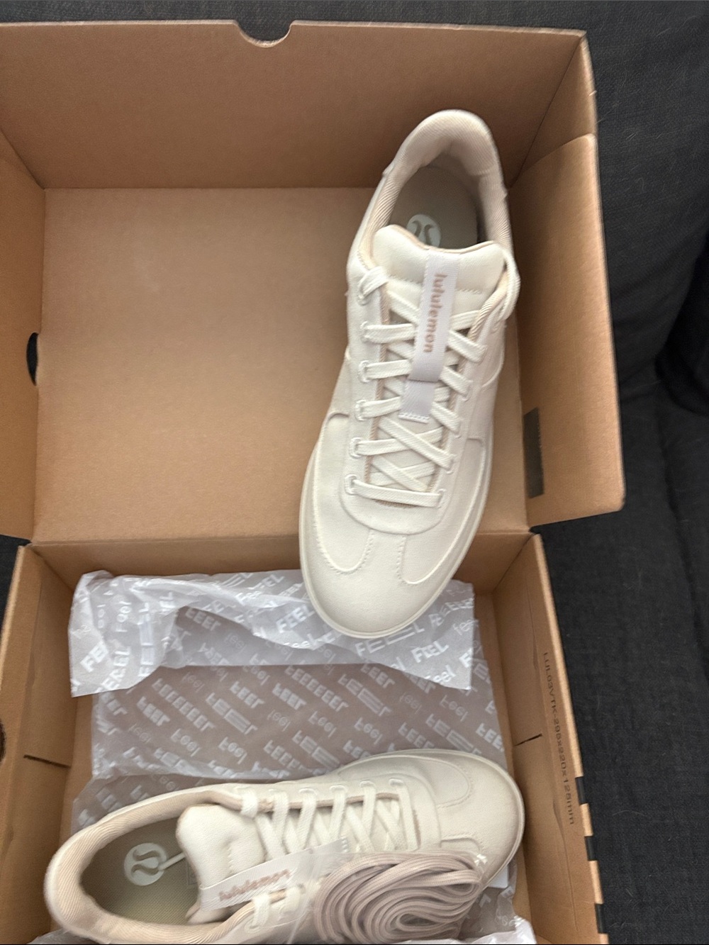 lululemon athletica Cream/Off-White Athletic Sneakers